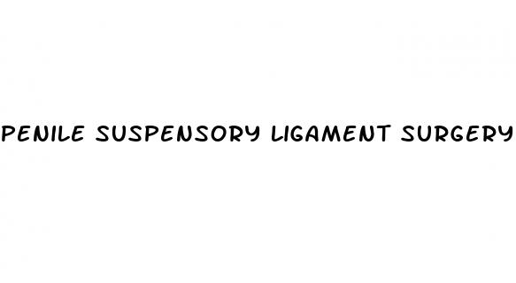 penile suspensory ligament surgery