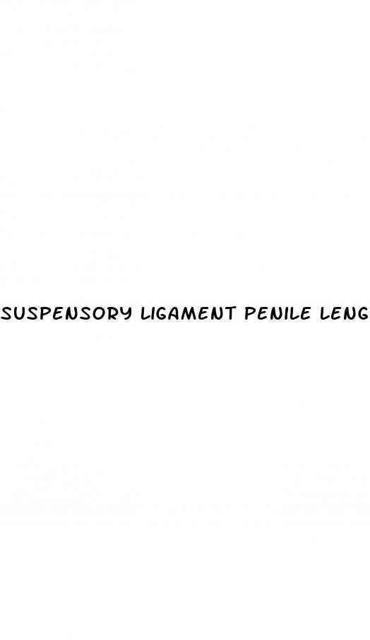 suspensory ligament penile lengthening