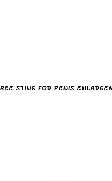 bee sting for penis enlargement