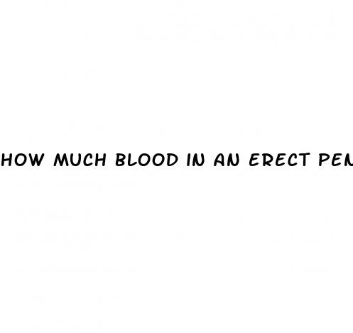 how much blood in an erect penis
