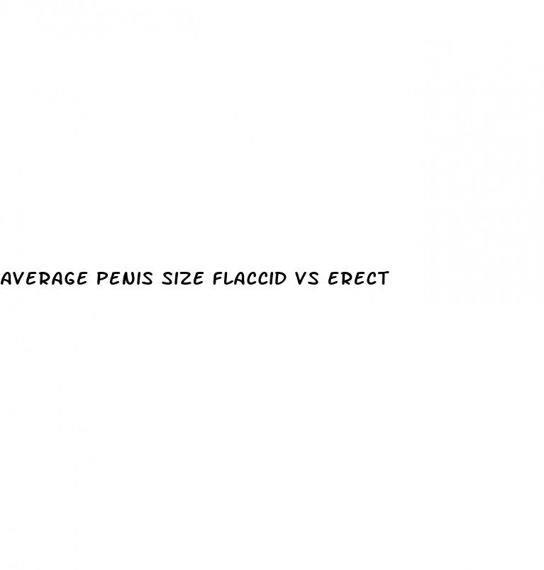 average penis size flaccid vs erect