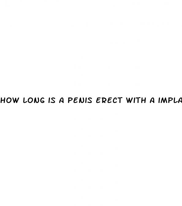 how long is a penis erect with a implant