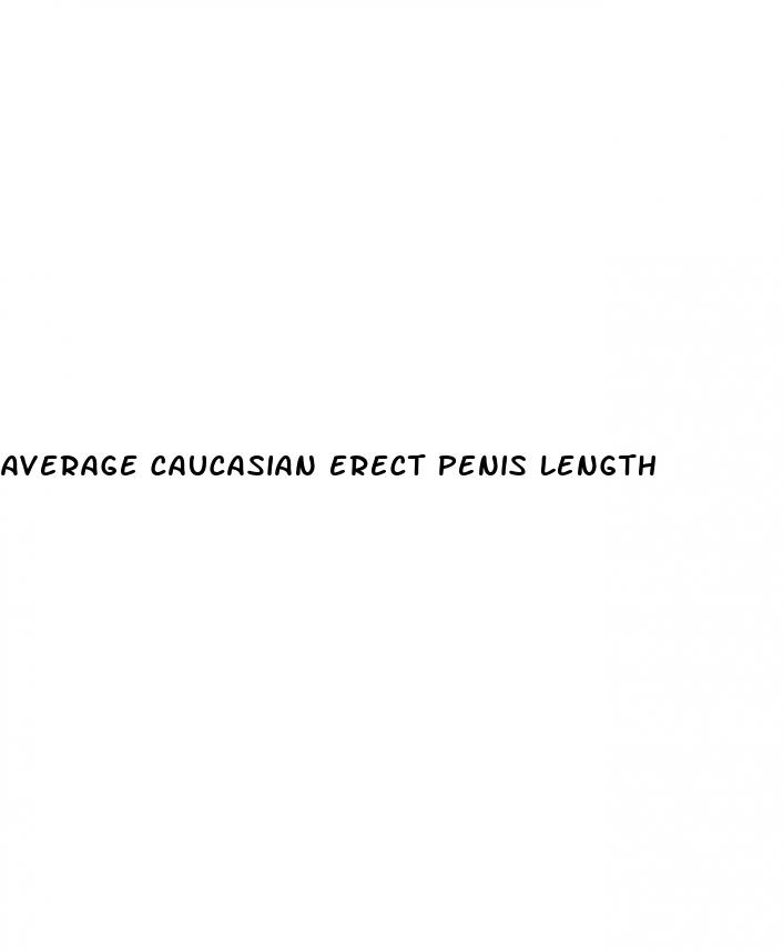 average caucasian erect penis length