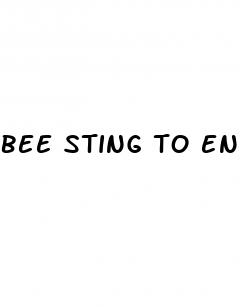 bee sting to enlarge penis