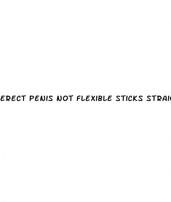 erect penis not flexible sticks straigt up