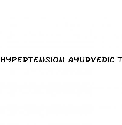 hypertension ayurvedic treatment