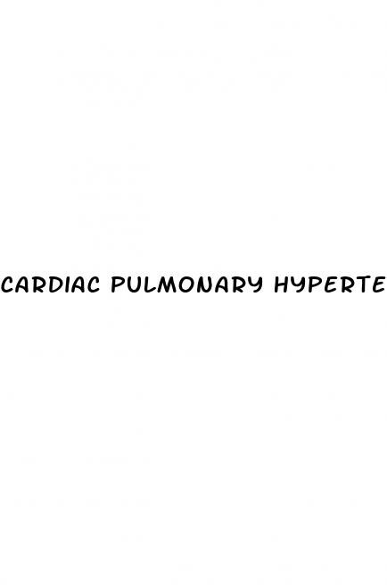 cardiac pulmonary hypertension