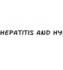 hepatitis and hypertension