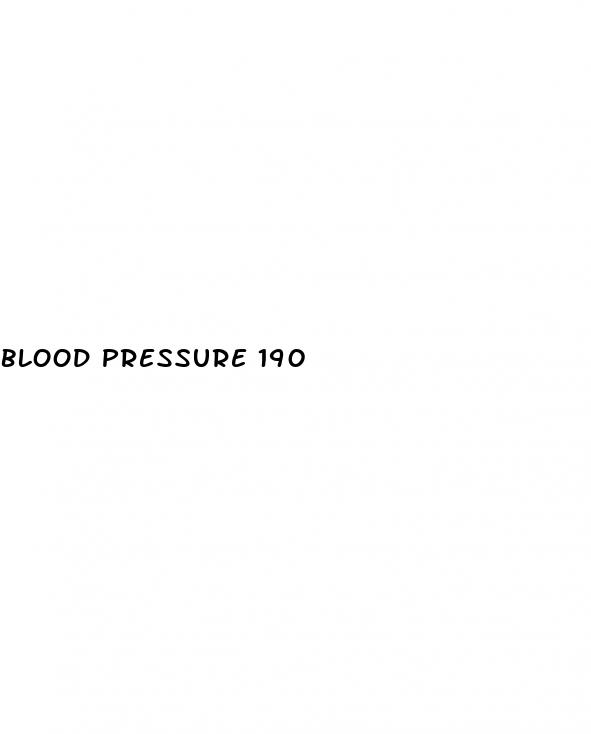 blood pressure 190