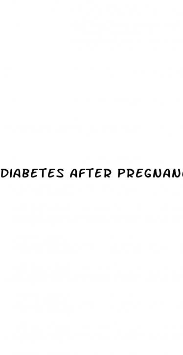 diabetes after pregnancy