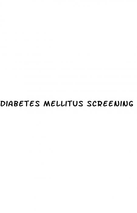 diabetes mellitus screening
