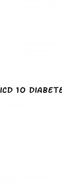icd 10 diabetes