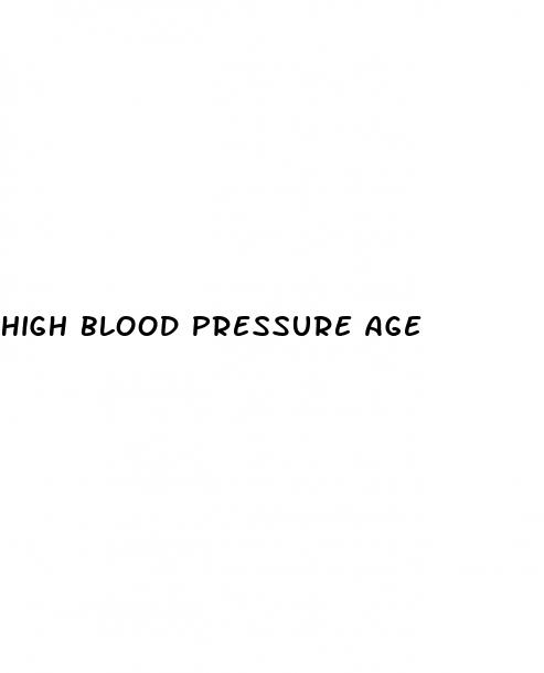 high blood pressure age