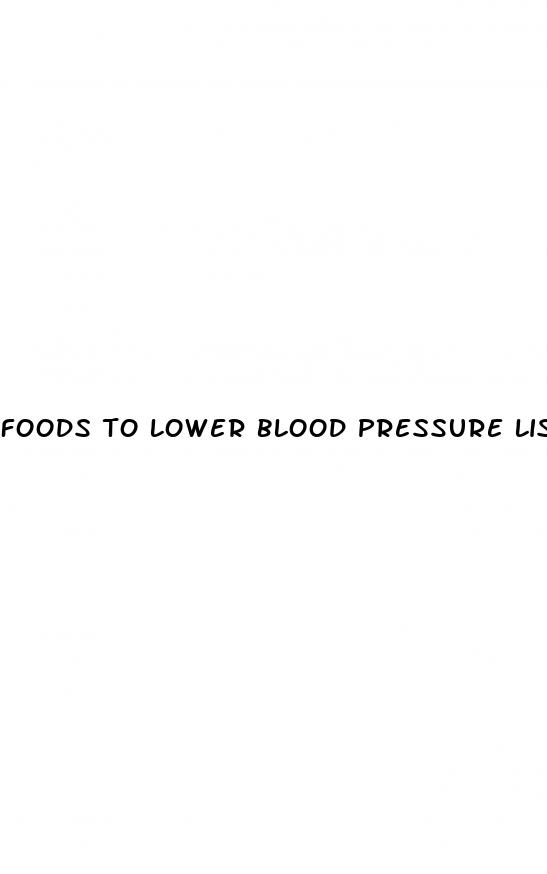 foods to lower blood pressure list