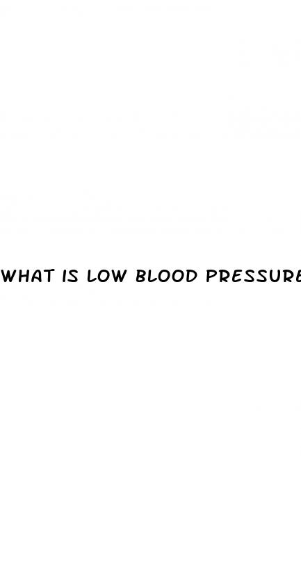 what is low blood pressure in woman