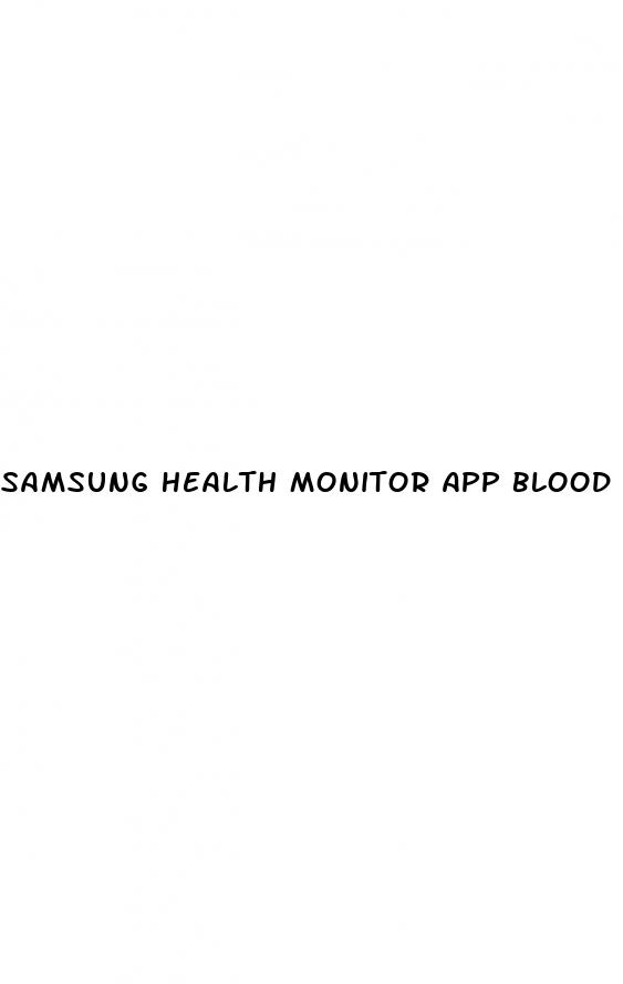samsung health monitor app blood pressure