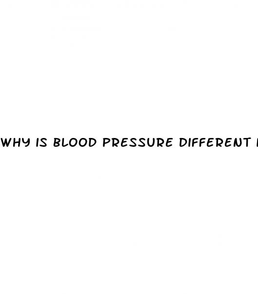 why is blood pressure different in each arm