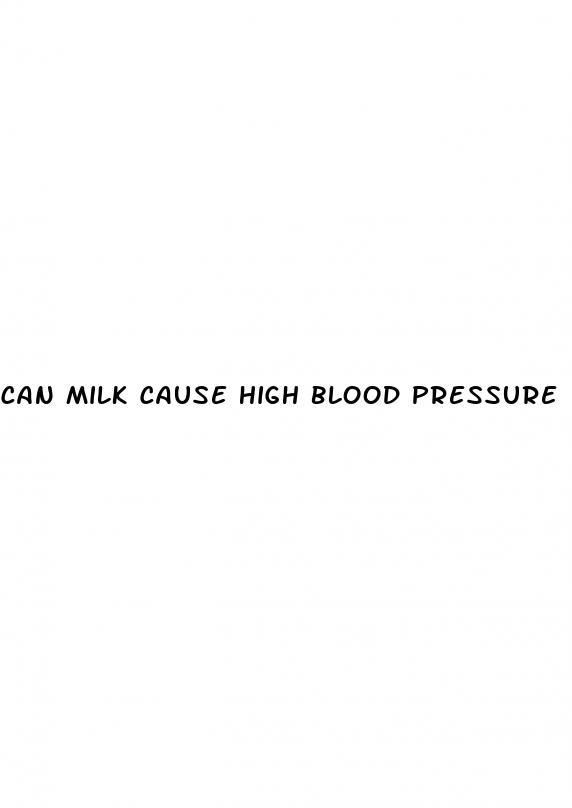 can milk cause high blood pressure