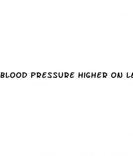 blood pressure higher on left arm