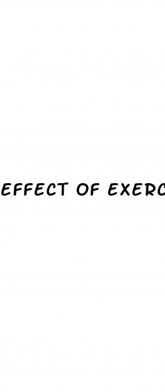 effect of exercise on blood pressure