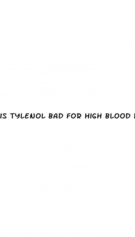 is tylenol bad for high blood pressure