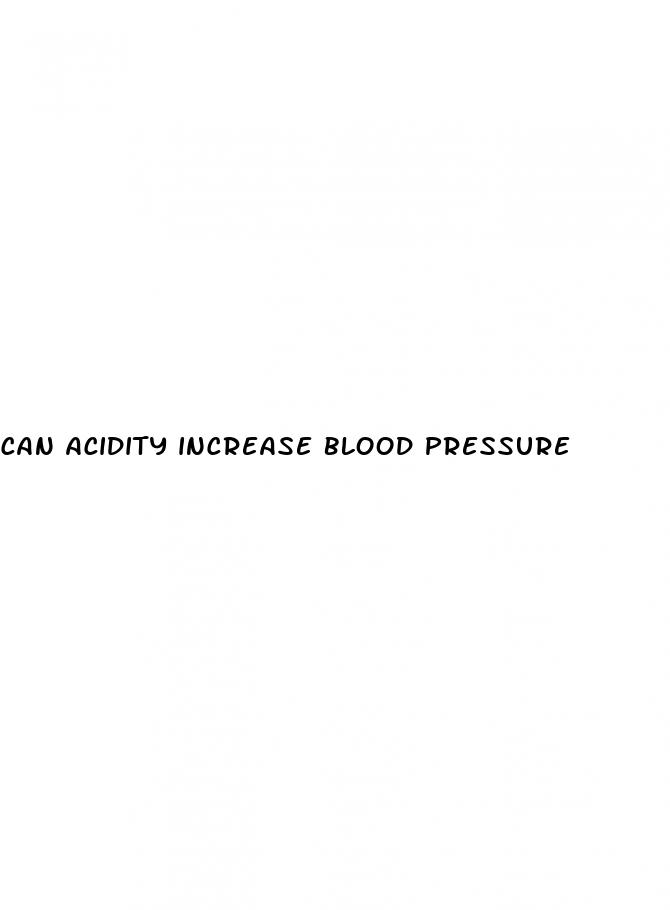 can acidity increase blood pressure