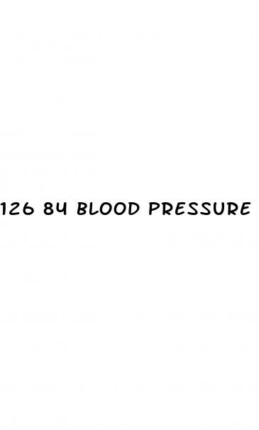 126 84 blood pressure