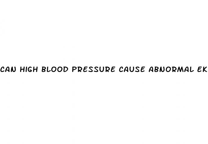 can high blood pressure cause abnormal ekg