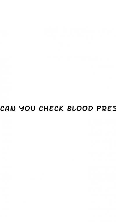 can you check blood pressure without machine