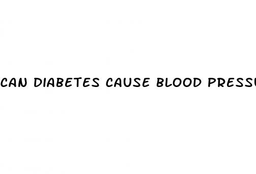 can diabetes cause blood pressure to rise