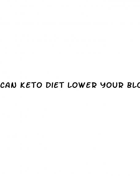 can keto diet lower your blood pressure