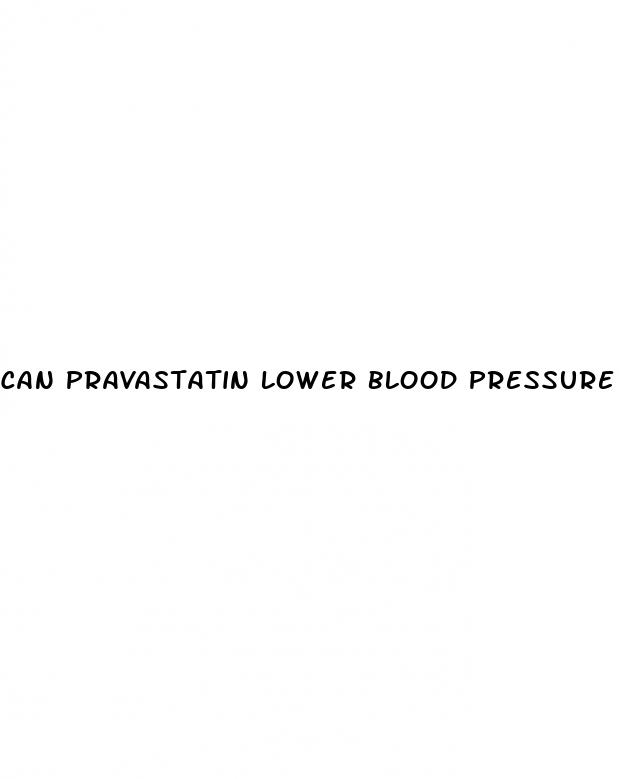 can pravastatin lower blood pressure