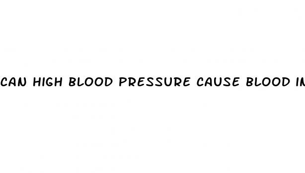 can high blood pressure cause blood in your urine