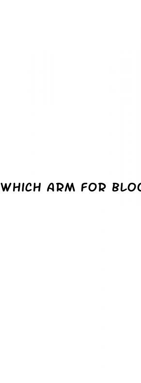 which arm for blood pressure cuff