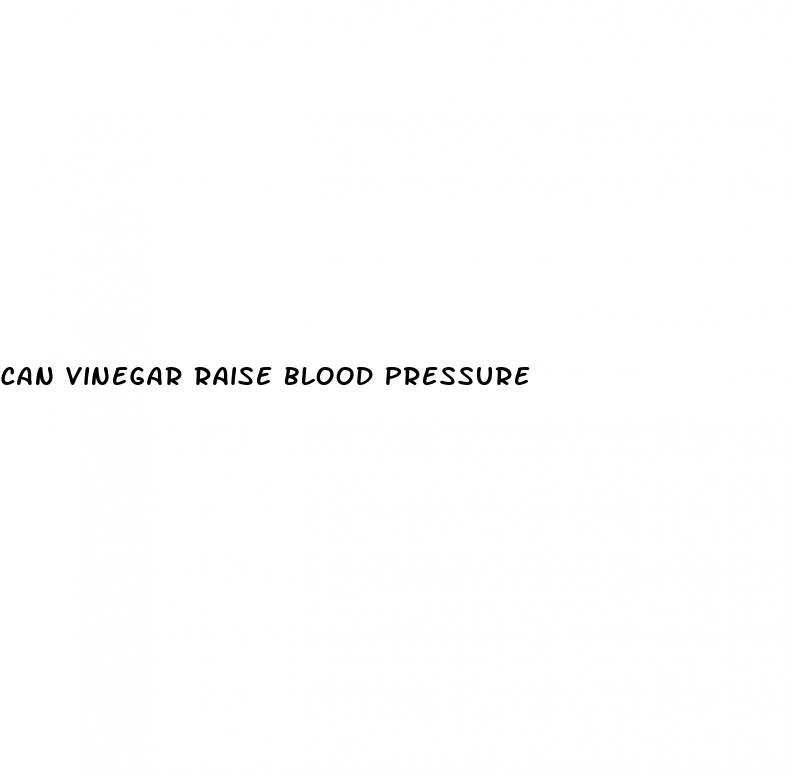 can vinegar raise blood pressure