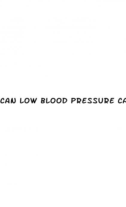 can low blood pressure cause lightheadedness