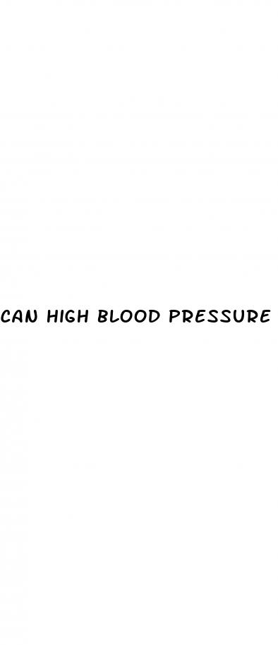 can high blood pressure cause hair loss