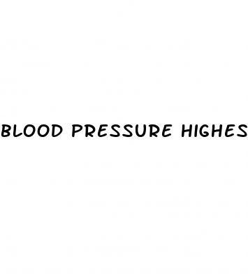 blood pressure highest in the morning