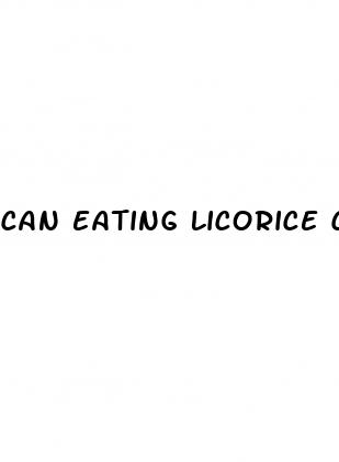 can eating licorice cause high blood pressure