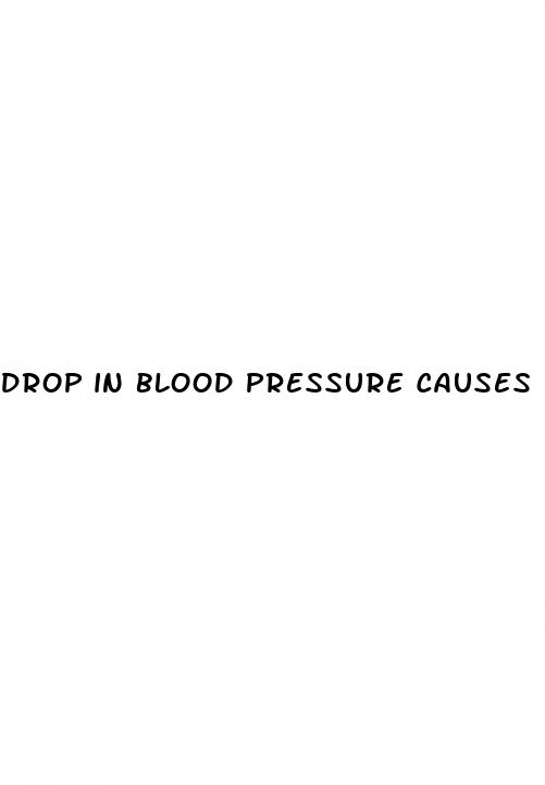 drop in blood pressure causes