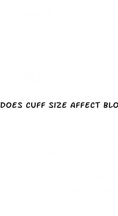 does cuff size affect blood pressure