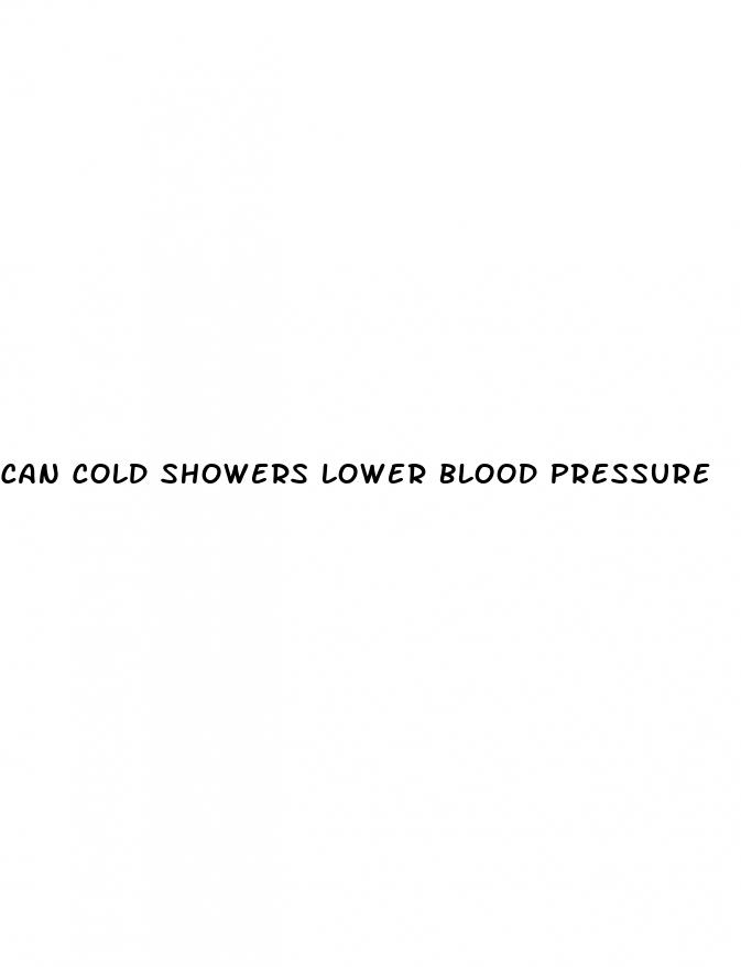 can cold showers lower blood pressure