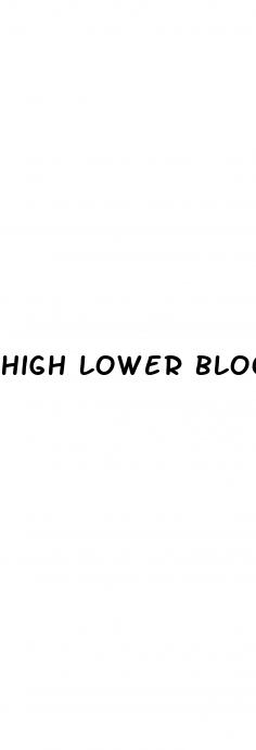 high lower blood pressure number