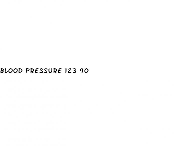 blood pressure 123 90