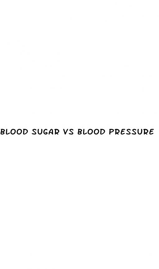 blood sugar vs blood pressure