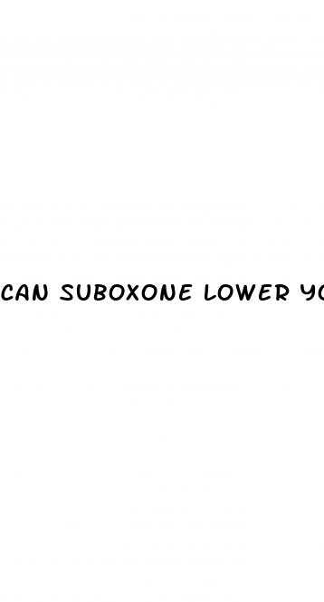 can suboxone lower your blood pressure