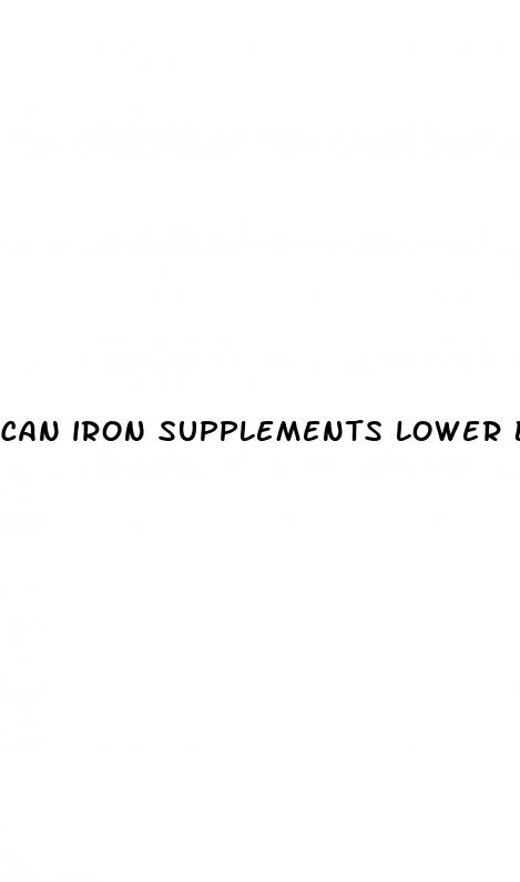 can iron supplements lower blood pressure