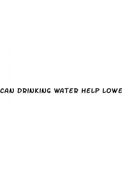 can drinking water help lower your blood pressure
