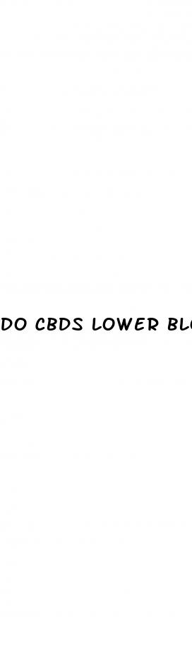 do cbds lower blood pressure