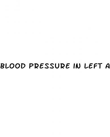 blood pressure in left arm higher than right